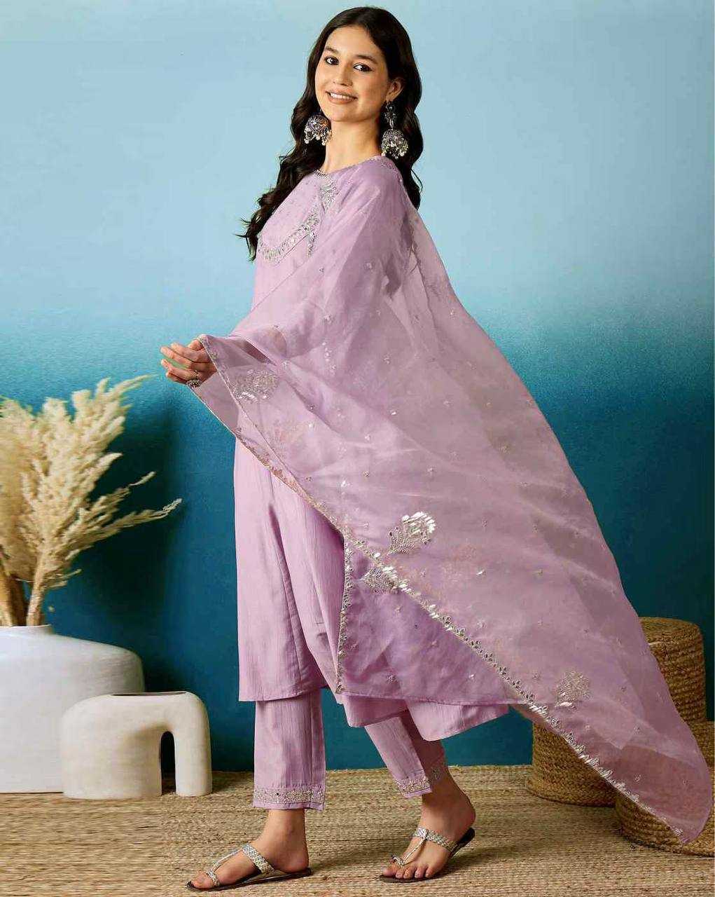Ynf Silk KESH537 Nidhi Suits & Dresses Wholesale Embroidery Suits Ladies Silk Suit Party wear suits Manufacturer