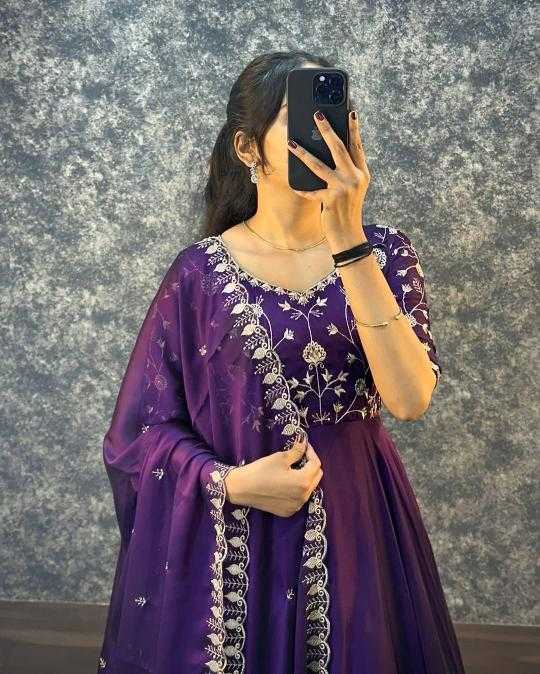Ynf Silk RIN102 114 Gowns Festive Collections Wholesale Embroidery Gowns Rakhi Collections Manufacturer