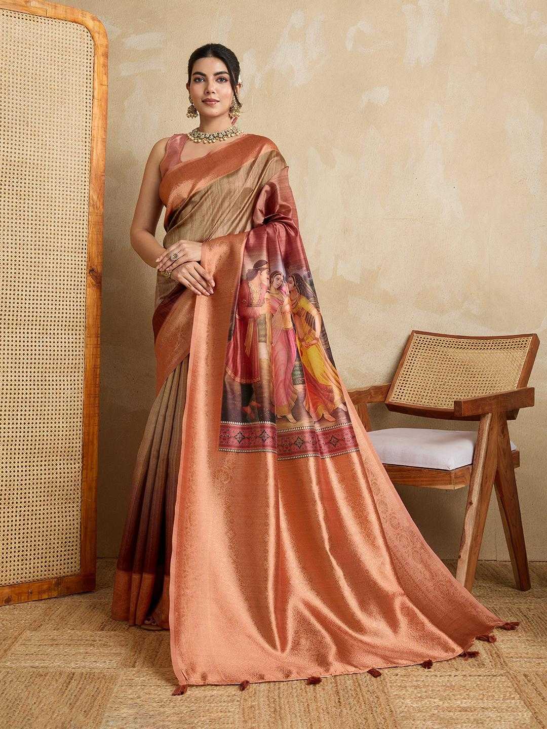 Ynf Silk RIN113 JODHA Silk Sarees Wholesale Printed Silk Saree Designer Silk Sarees Silk Sarees For Weddings Manufacturer