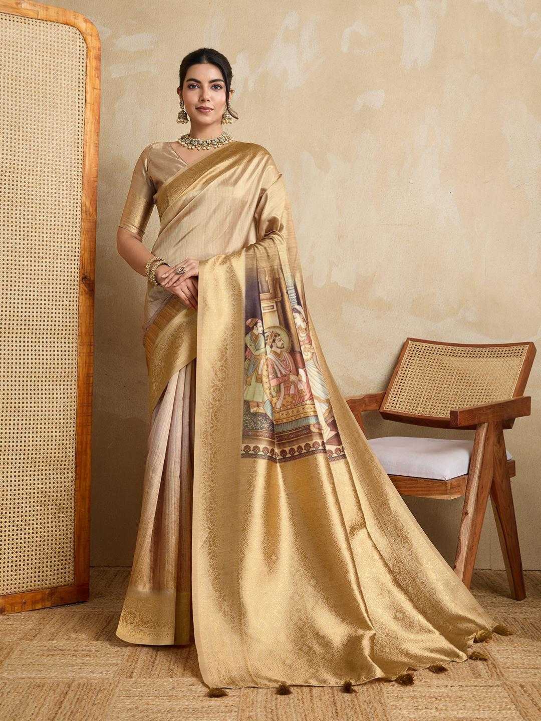 Ynf Silk RIN113 JODHA Silk Sarees Wholesale Printed Silk Saree Designer Silk Sarees Silk Sarees For Weddings Manufacturer