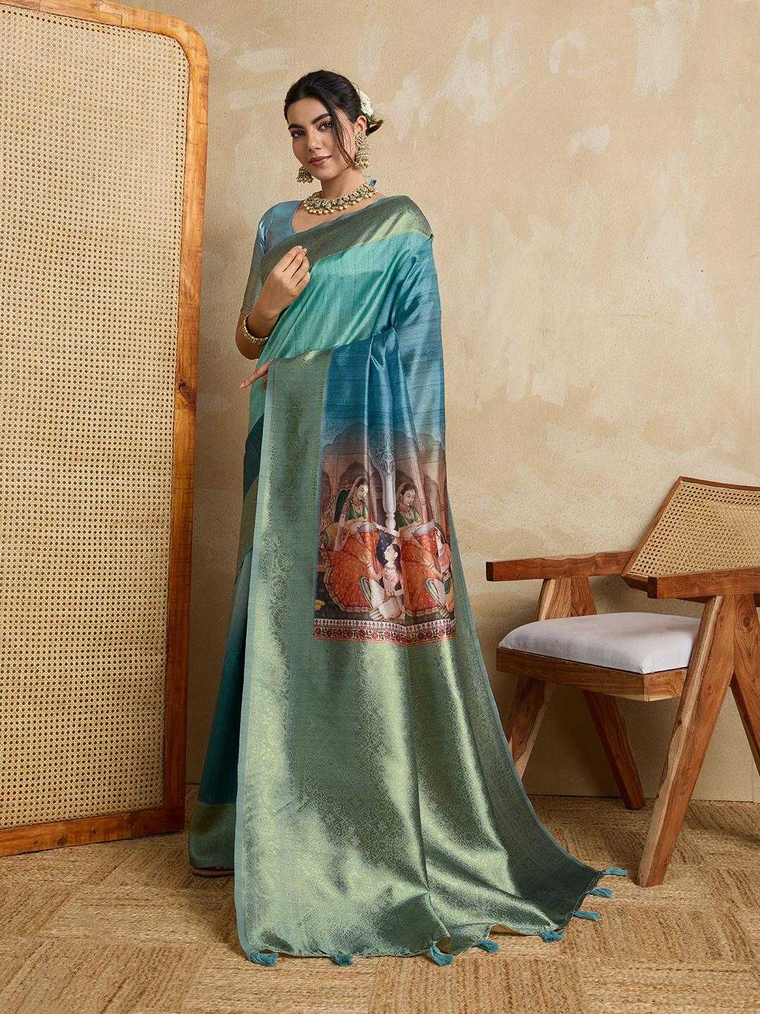 Ynf Silk RIN113 JODHA Silk Sarees Wholesale Printed Silk Saree Designer Silk Sarees Silk Sarees For Weddings Manufacturer