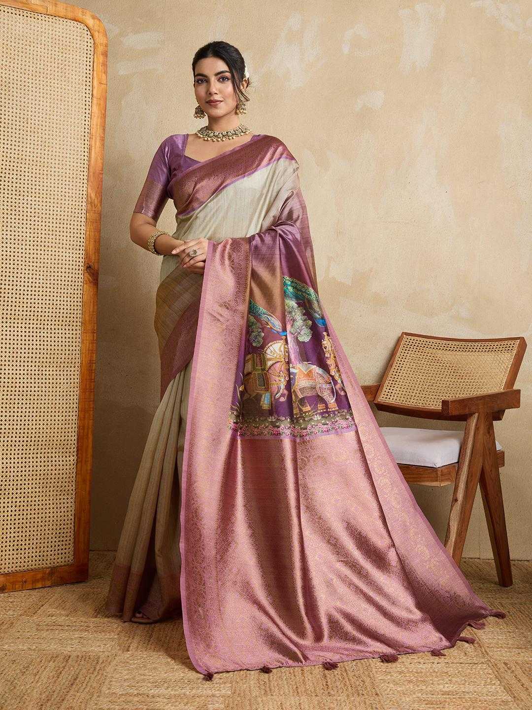 Ynf Silk RIN113 JODHA Silk Sarees Wholesale Printed Silk Saree Designer Silk Sarees Silk Sarees For Weddings Manufacturer