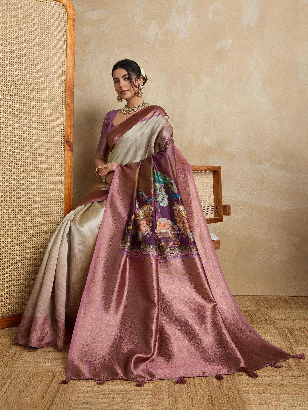 Ynf Silk RIN113 JODHA Silk Sarees Wholesale Printed Silk Saree Designer Silk Sarees Silk Sarees For Weddings Manufacturer