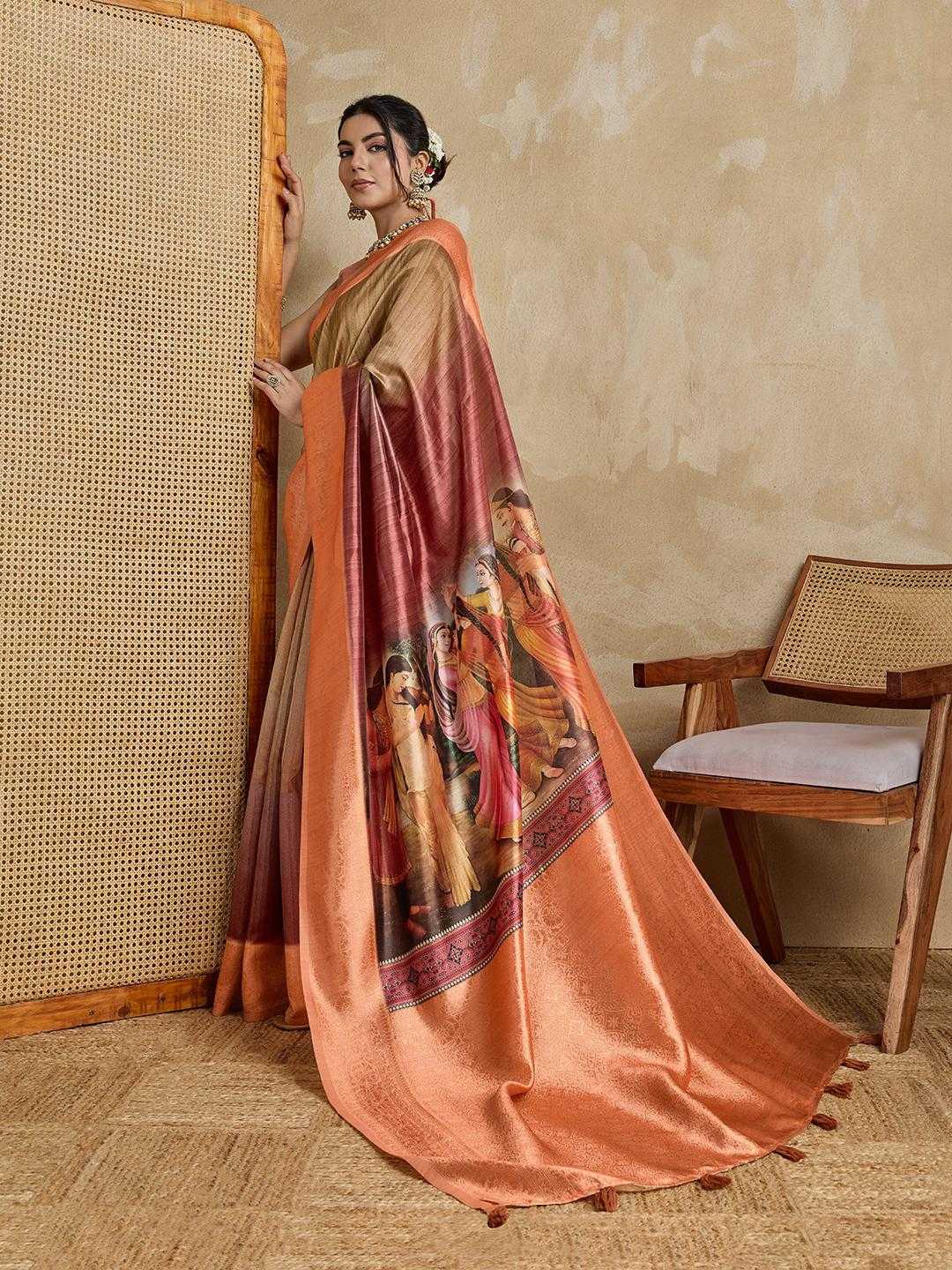Ynf Silk RIN113 JODHA Silk Sarees Wholesale Printed Silk Saree Designer Silk Sarees Silk Sarees For Weddings Manufacturer
