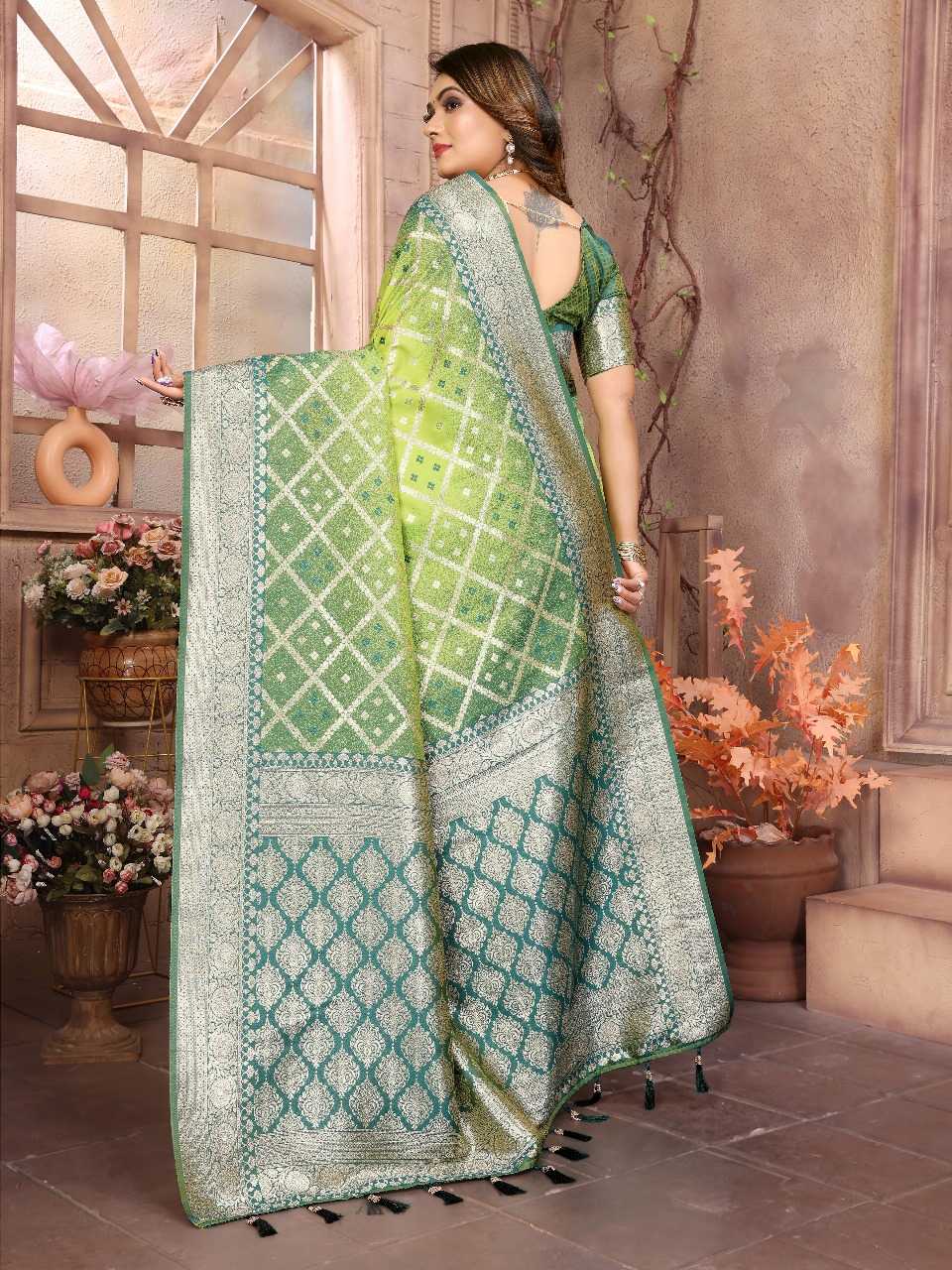Ynf Silk RIN144 Kundan Silk Sarees Wedding Collections Festive Collections Wholesale Traditional Silk Sarees Designer Silk Sarees Silk Sarees For Weddings Manufacturer