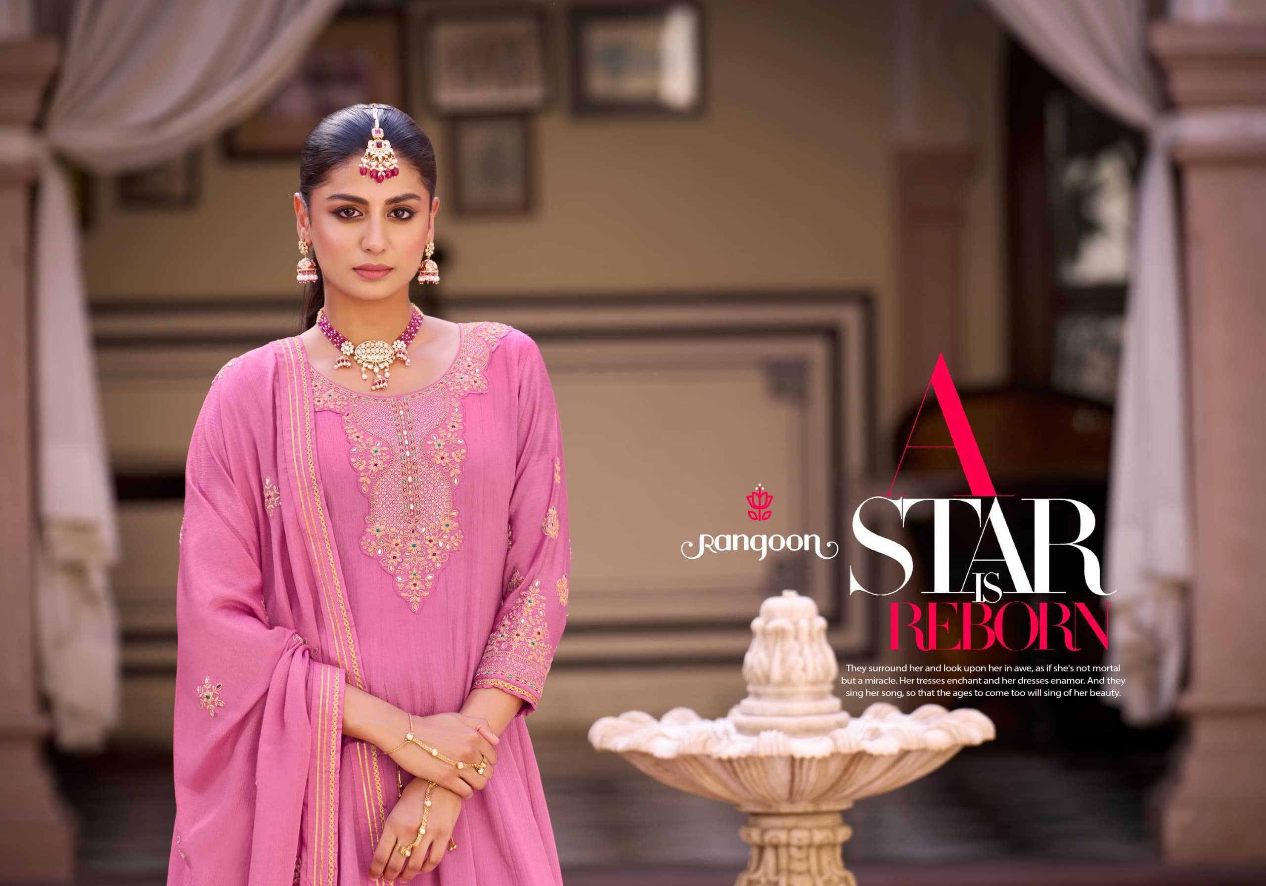 Ynf Silk RIN190 Rangoon-RAKSHA Setwise Collections Wholesale Gowns Catalogs Manufacturer