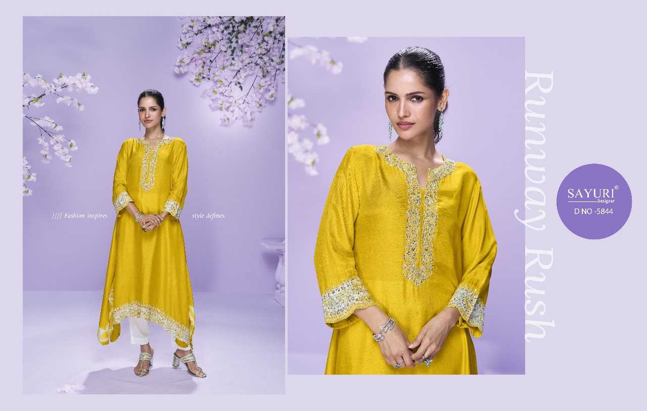 Ynf Silk RIN197 4964 Kurti Wholesale Party Wear Kurtis Designer Kurtis Fancy Kurti Manufacturer