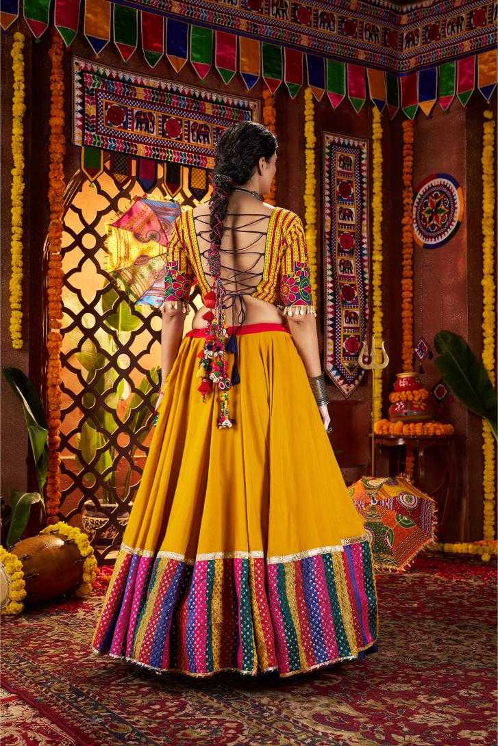 Ynf Cotton RIN202 11071-11072 Lehengas Festive Collections Wholesale Silk Lehenga Embroidered Lehenga Navratri Chaniya Choli Manufacturer