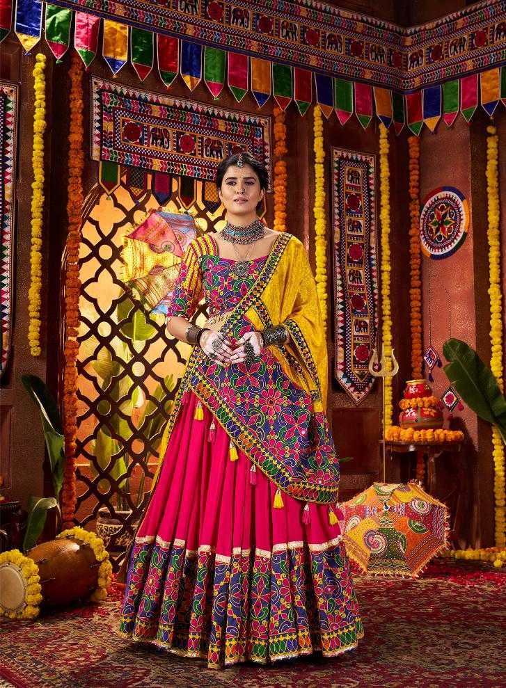 Ynf Cotton RIN202 11071-11072 Lehengas Festive Collections Wholesale Silk Lehenga Embroidered Lehenga Navratri Chaniya Choli Manufacturer