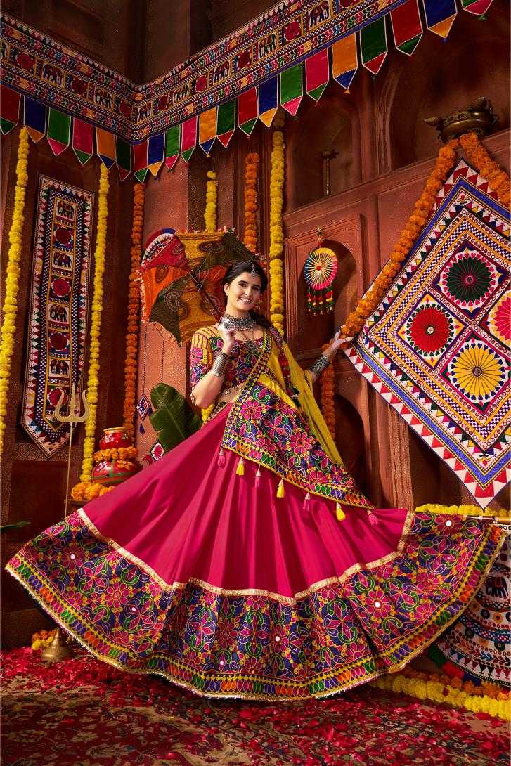 Ynf Cotton RIN202 11071-11072 Lehengas Festive Collections Wholesale Silk Lehenga Embroidered Lehenga Navratri Chaniya Choli Manufacturer