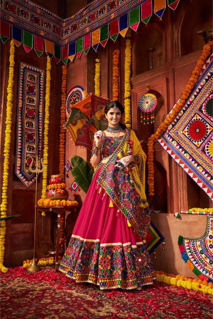 Ynf Cotton RIN202 11071-11072 Lehengas Festive Collections Wholesale Silk Lehenga Embroidered Lehenga Navratri Chaniya Choli Manufacturer