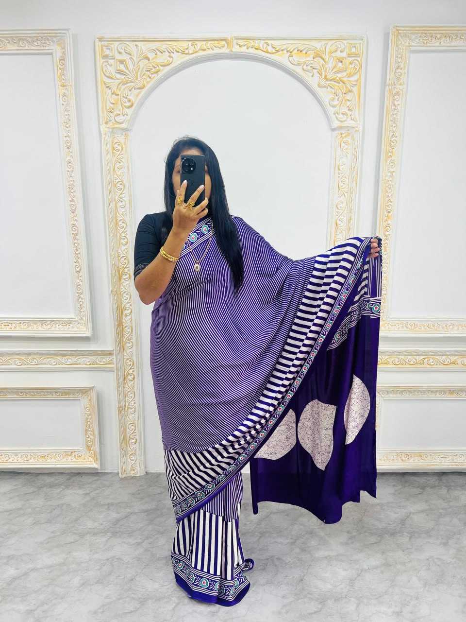 Ynf Silk RIN207 2230 Sarees Wholesale Printed Sarees Silk Sarees Office Wear Sarees Manufacturer