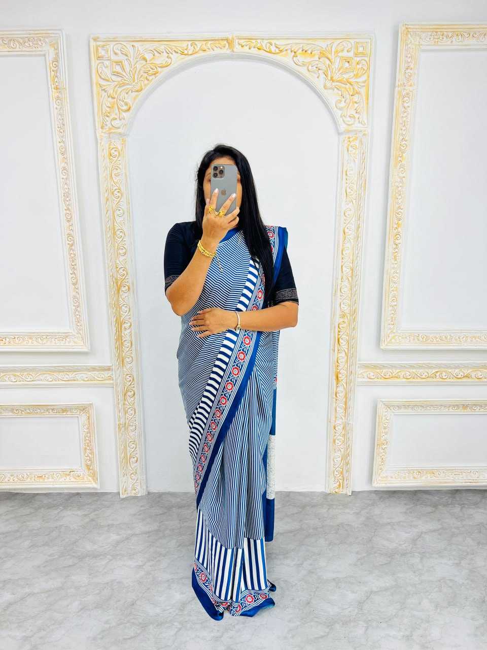 Ynf Silk RIN207 2230 Sarees Wholesale Printed Sarees Silk Sarees Office Wear Sarees Manufacturer
