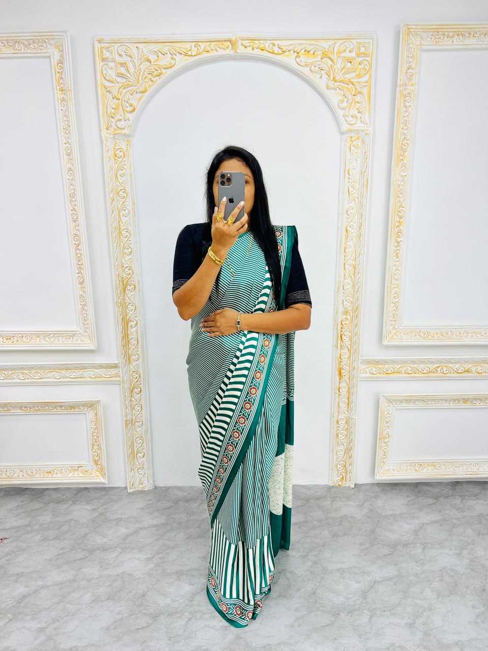 Ynf Silk RIN207 2230 Sarees Wholesale Printed Sarees Silk Sarees Office Wear Sarees Manufacturer
