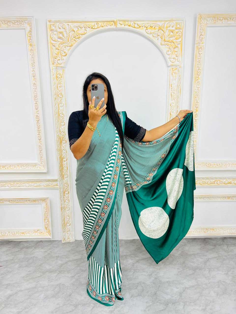 Ynf Silk RIN207 2230 Sarees Wholesale Printed Sarees Silk Sarees Office Wear Sarees Manufacturer