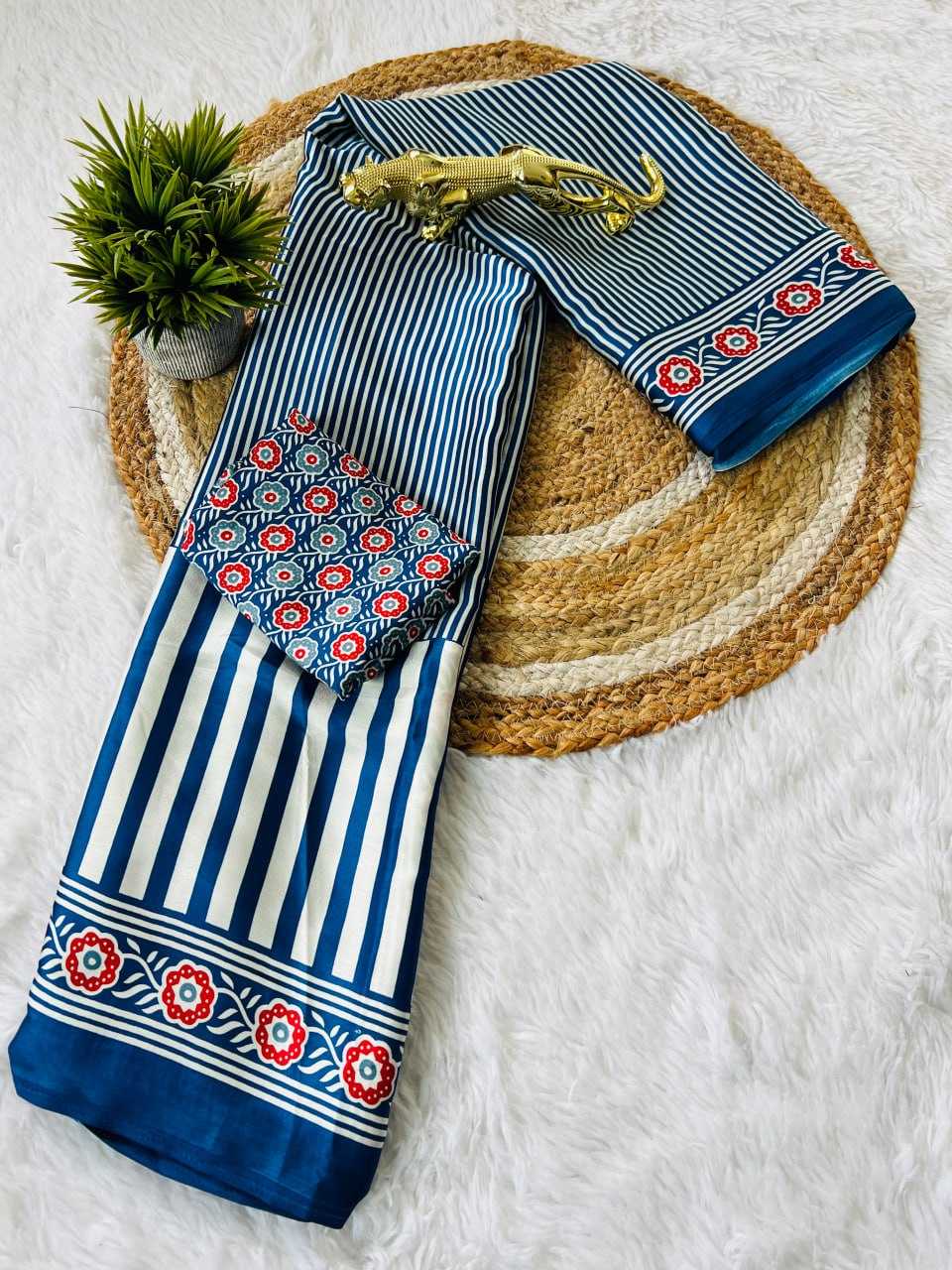 Ynf Silk RIN207 2230 Sarees Wholesale Printed Sarees Silk Sarees Office Wear Sarees Manufacturer