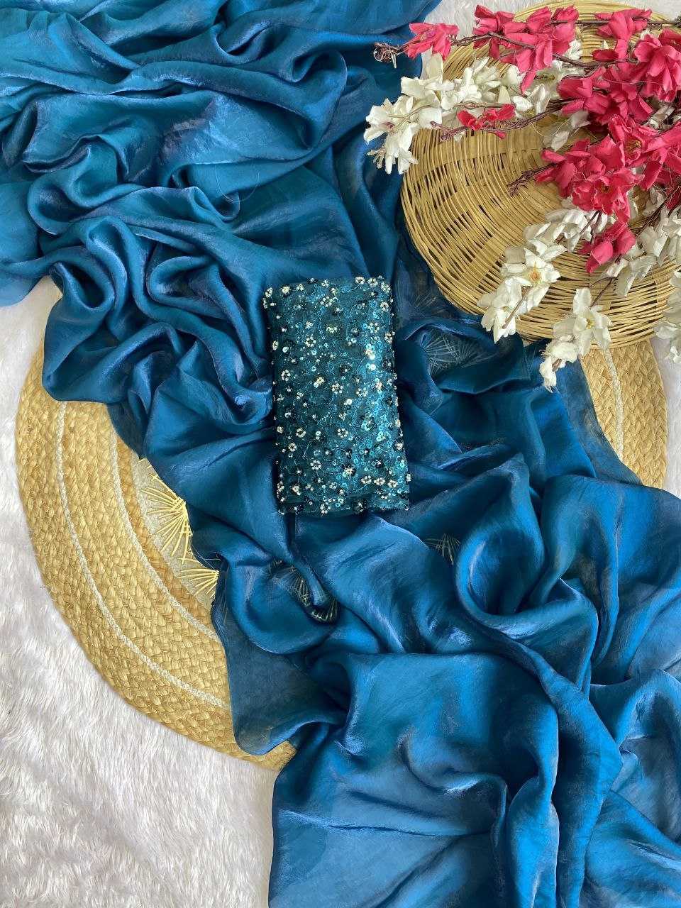 Ynf Silk RIN216 Jiya Sarees Wholesale Party Wear Sarees Plain Sarees Silk Sarees Manufacturer