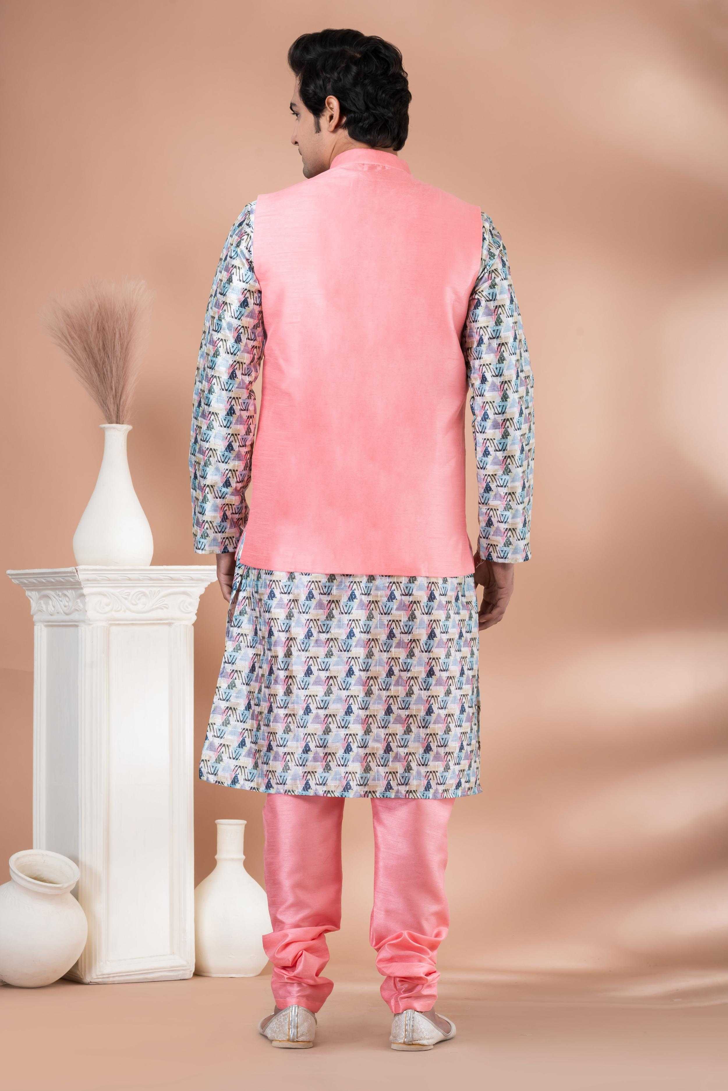 Ynf Silk RIN223 2334C Mens Wear Wholesale Nehru Jacket Festive & Wedding Coats Modi Jackets Manufacturer