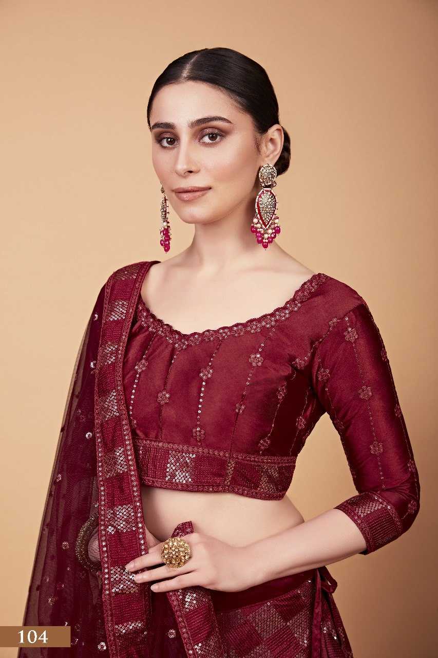 Ynf Silk RIN227 104 Lehengas Wholesale Fancy Lehenga Traditional Lehenga Sequins Lehenga Manufacturer