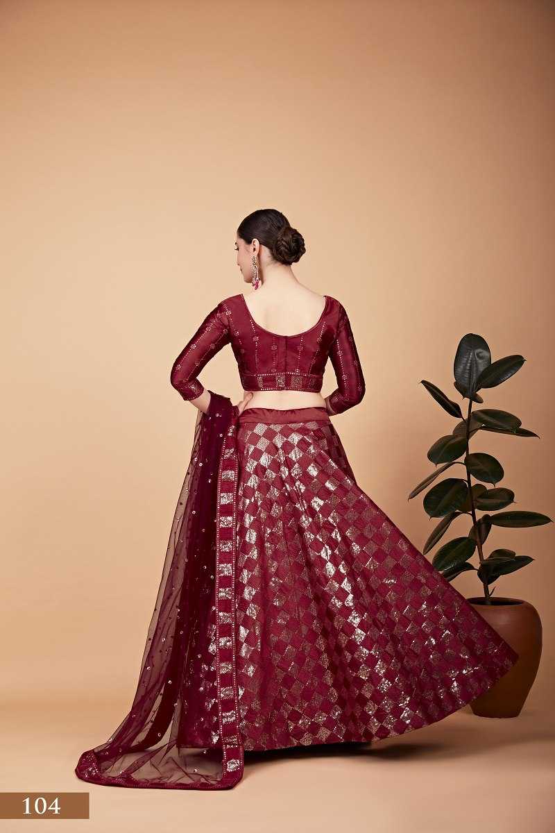Ynf Silk RIN227 104 Lehengas Wholesale Fancy Lehenga Traditional Lehenga Sequins Lehenga Manufacturer