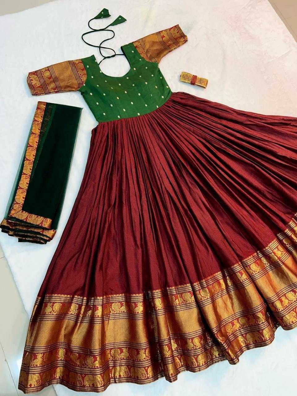 Ynf Silk RIN235 NARAYAN Kids Wear Wholesale Kids Gown Kids Ethnic Gowns Manufacturer
