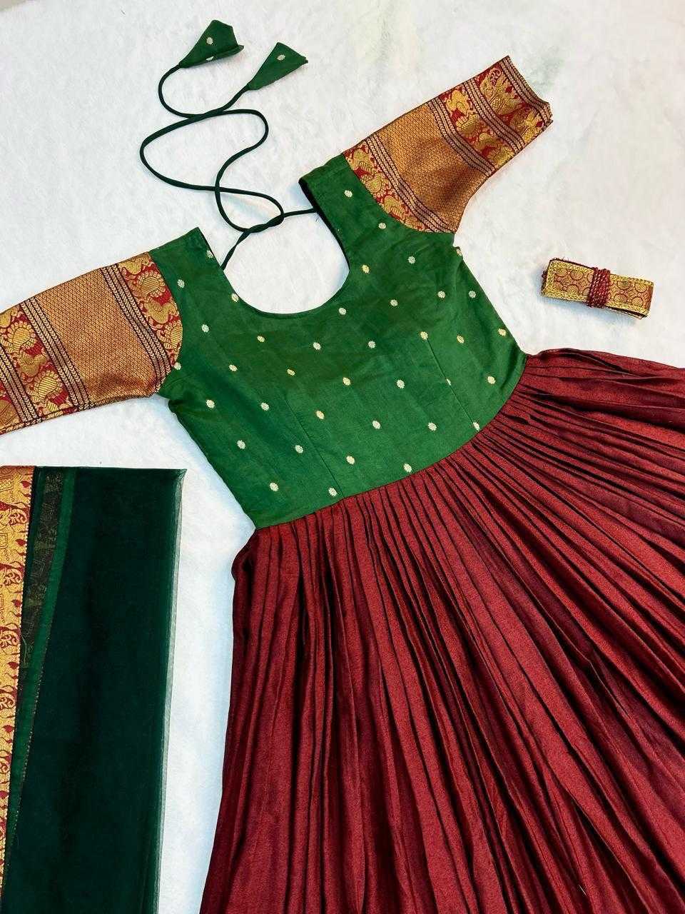 Ynf Silk RIN235 NARAYAN Kids Wear Wholesale Kids Gown Kids Ethnic Gowns Manufacturer