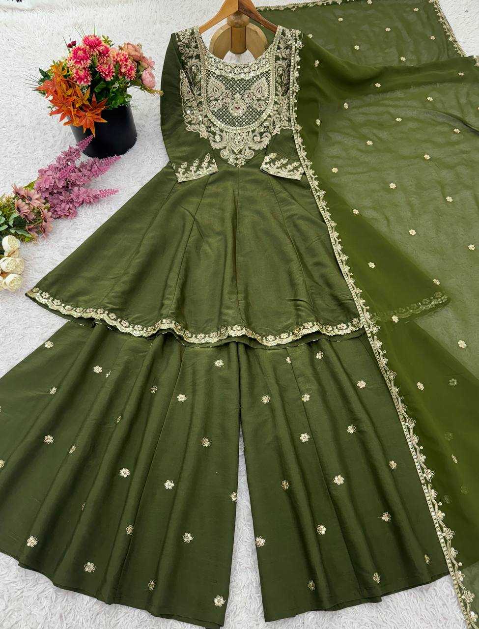 Ynf Simar silk KESH499 518 Suits & Dresses Wholesale Sharara Salwar Suits Embroidery Suits Ladies Silk Suit Manufacturer