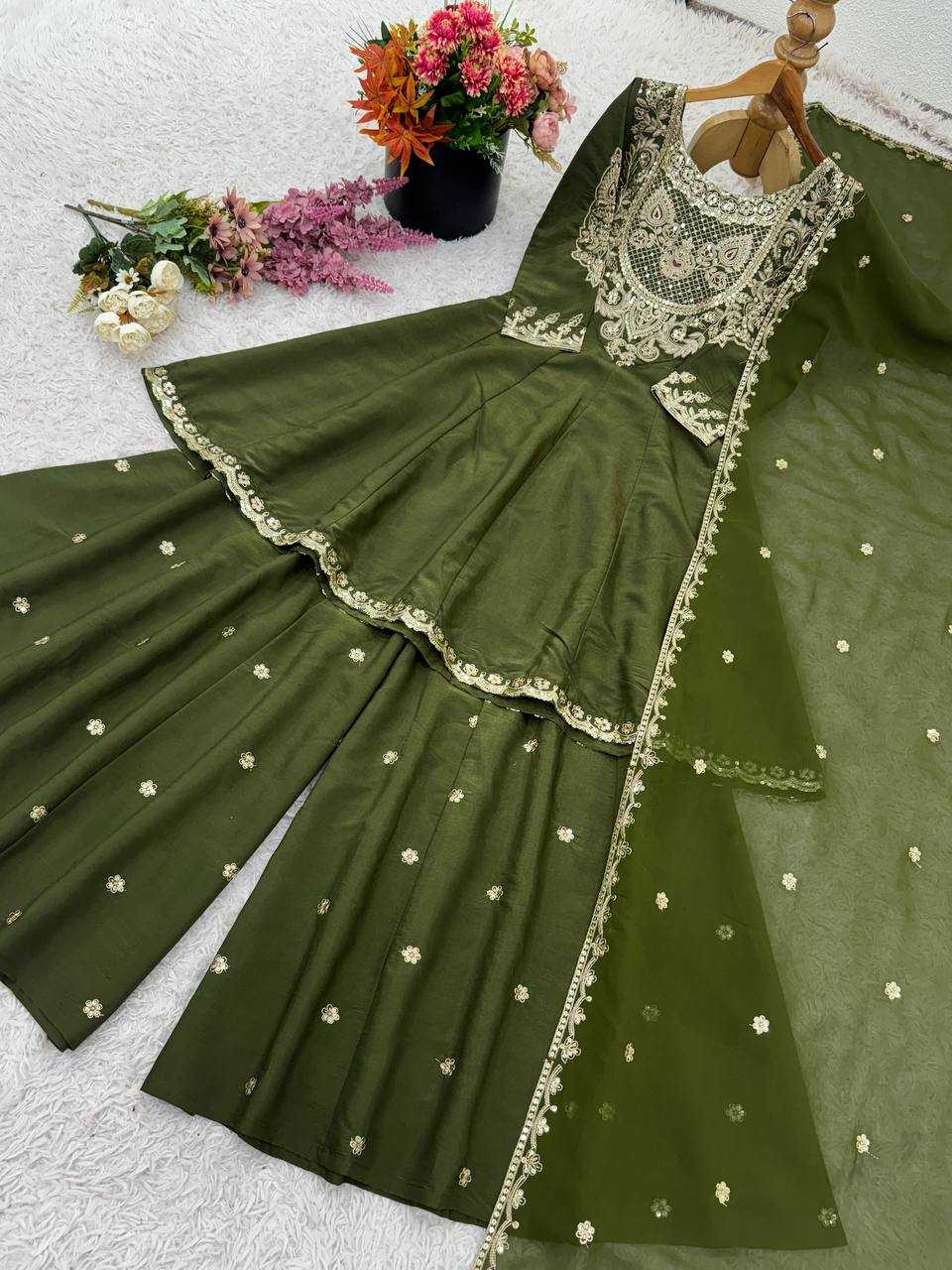Ynf Simar silk KESH499 518 Suits & Dresses Wholesale Sharara Salwar Suits Embroidery Suits Ladies Silk Suit Manufacturer