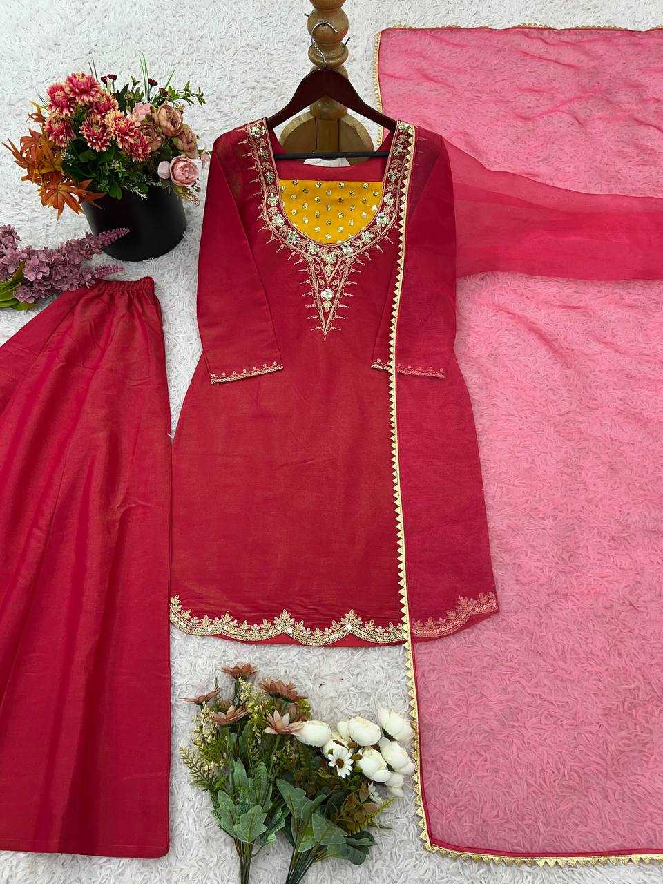 Ynf Simar silk KESH499 5288 Suits & Dresses Wholesale Embroidery Suits Ladies Silk Suit Party wear suits Manufacturer