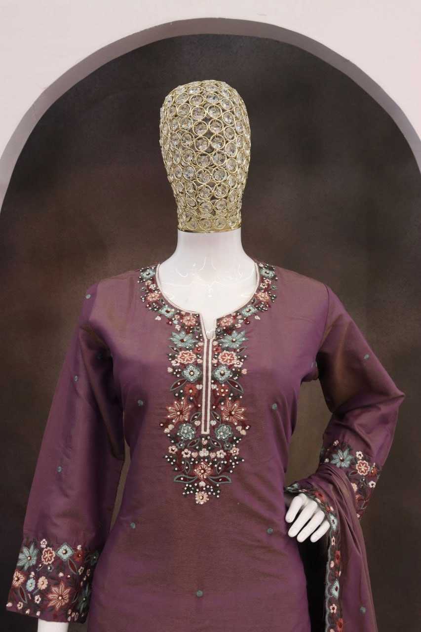 Ynf Simar silk KESH504 10224 Suits & Dresses Wedding Collections Festive Collections Wholesale Embroidery Suits Palazzo Suit Designer Suits Manufacturer