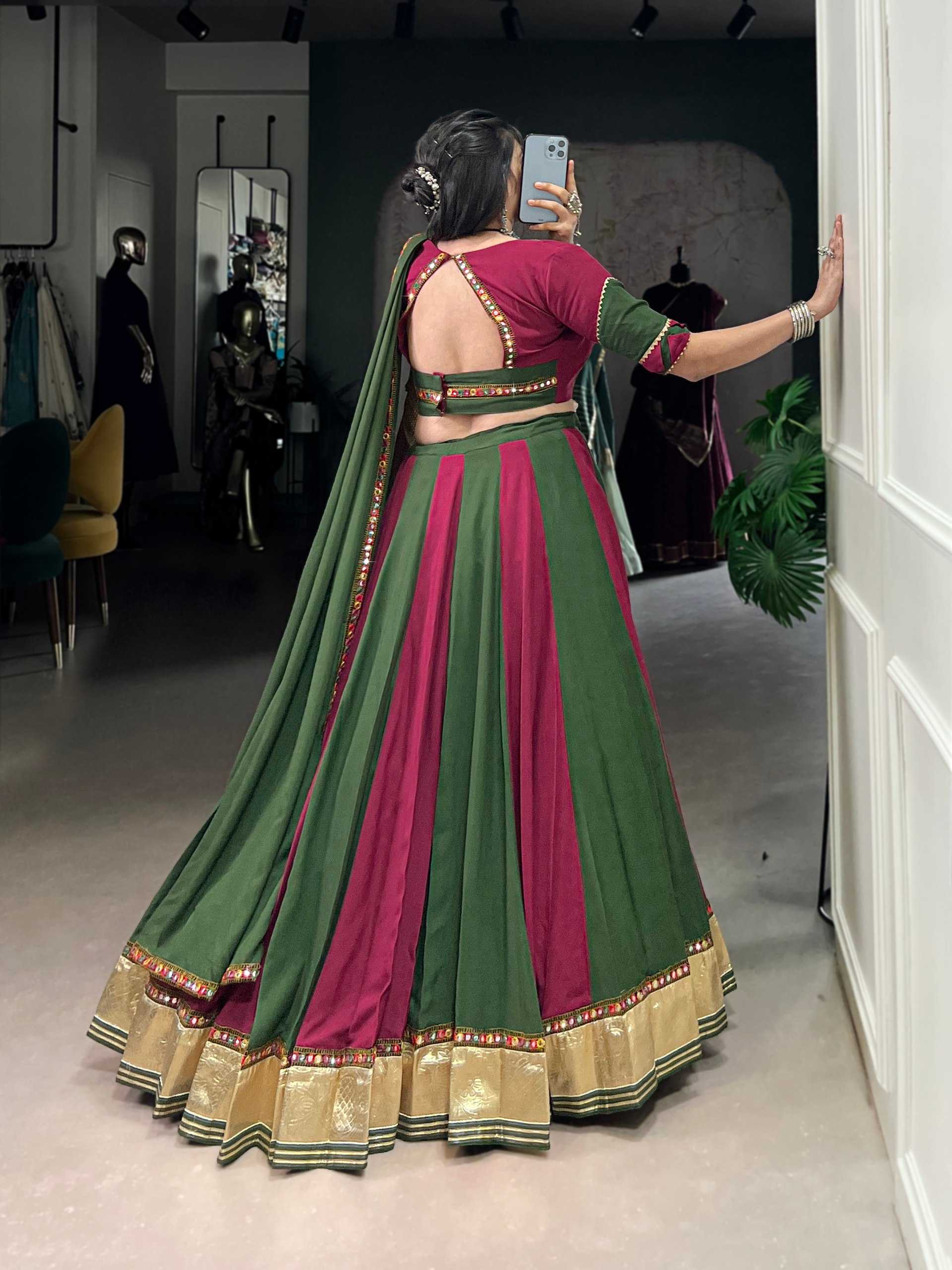 Ynf Slub Reyon KESH134 1631 Lehengas Wholesale Fancy Lehenga Mirror Work Lehenga Gota Patti Lehenga Manufacturer
