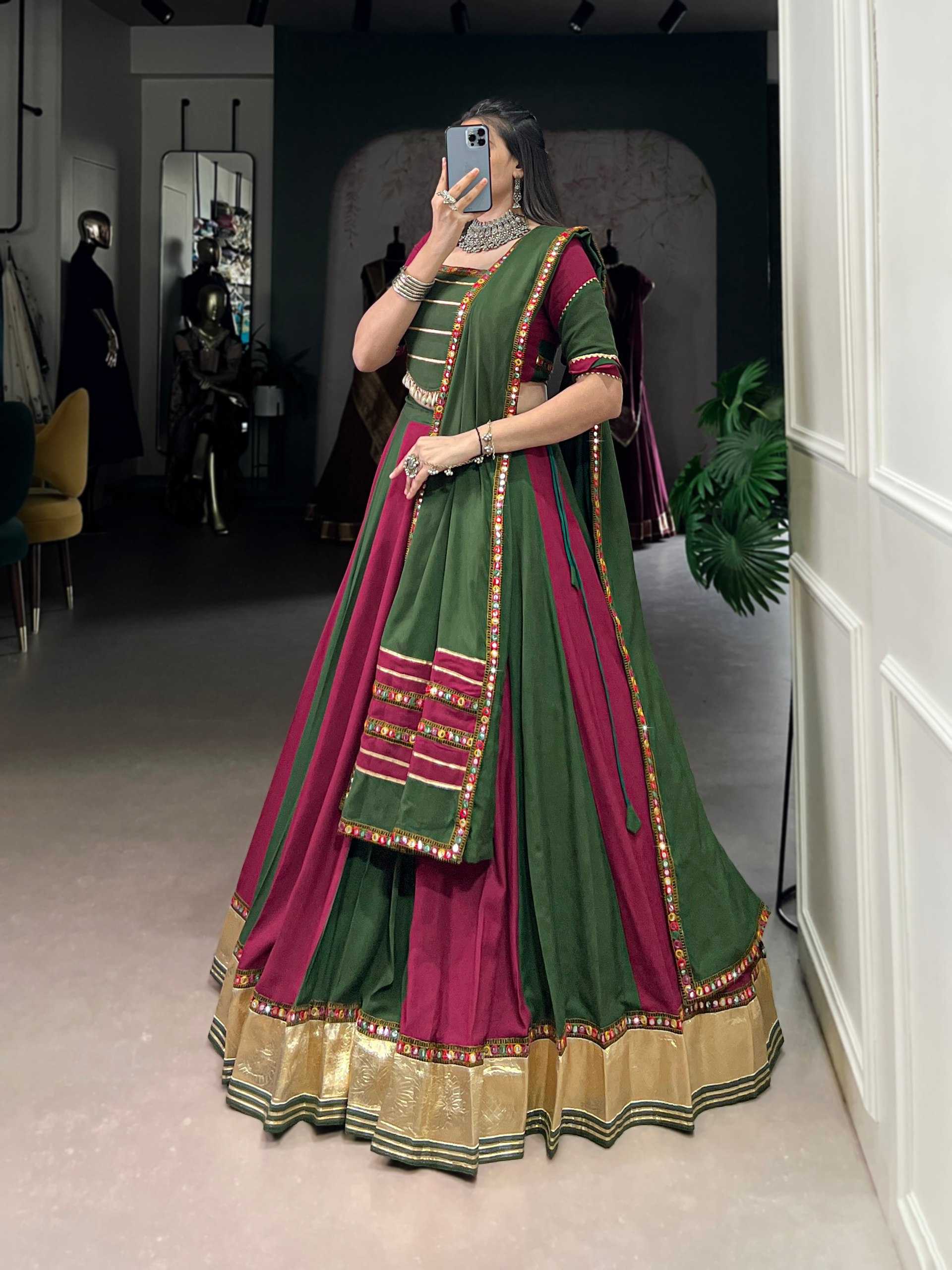 Ynf Slub Reyon KESH134 1631 Lehengas Wholesale Fancy Lehenga Mirror Work Lehenga Gota Patti Lehenga Manufacturer