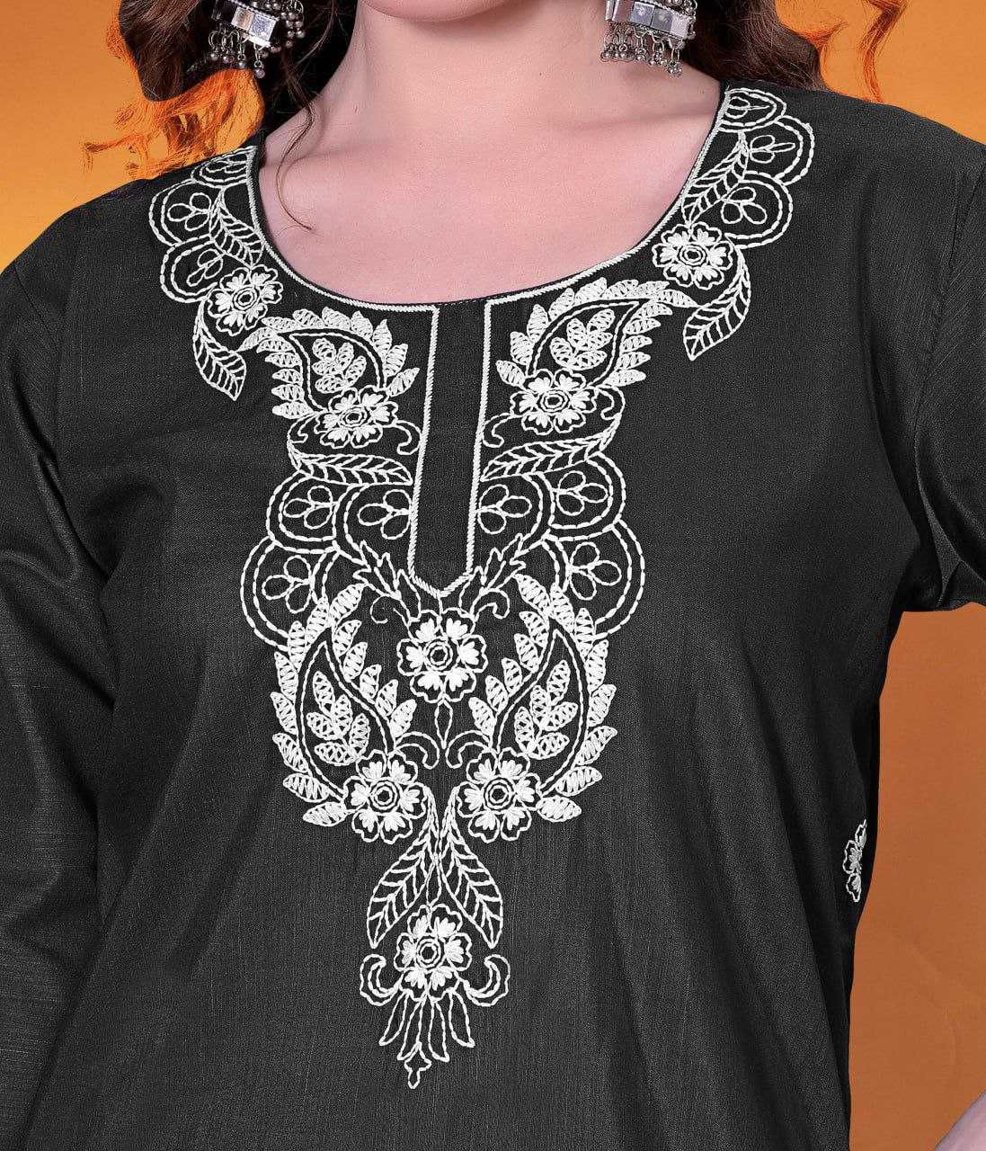 Ynf Slub Reyon KESH517 H7 Kurti Wholesale Casual Kurtis Festive Kurtis Embroidered Kurtis Manufacturer