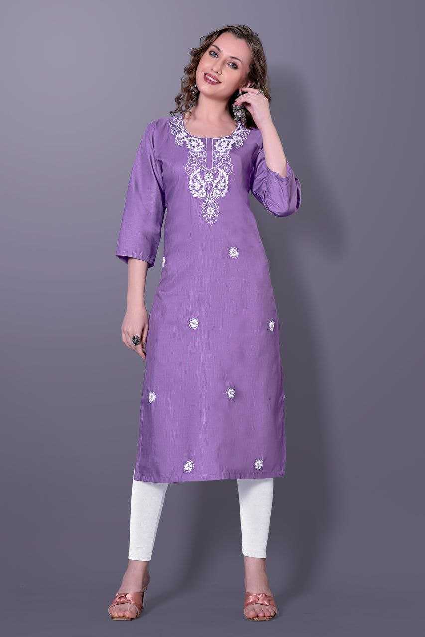 Ynf Slub Reyon KESH517 H7 Kurti Wholesale Casual Kurtis Festive Kurtis Embroidered Kurtis Manufacturer