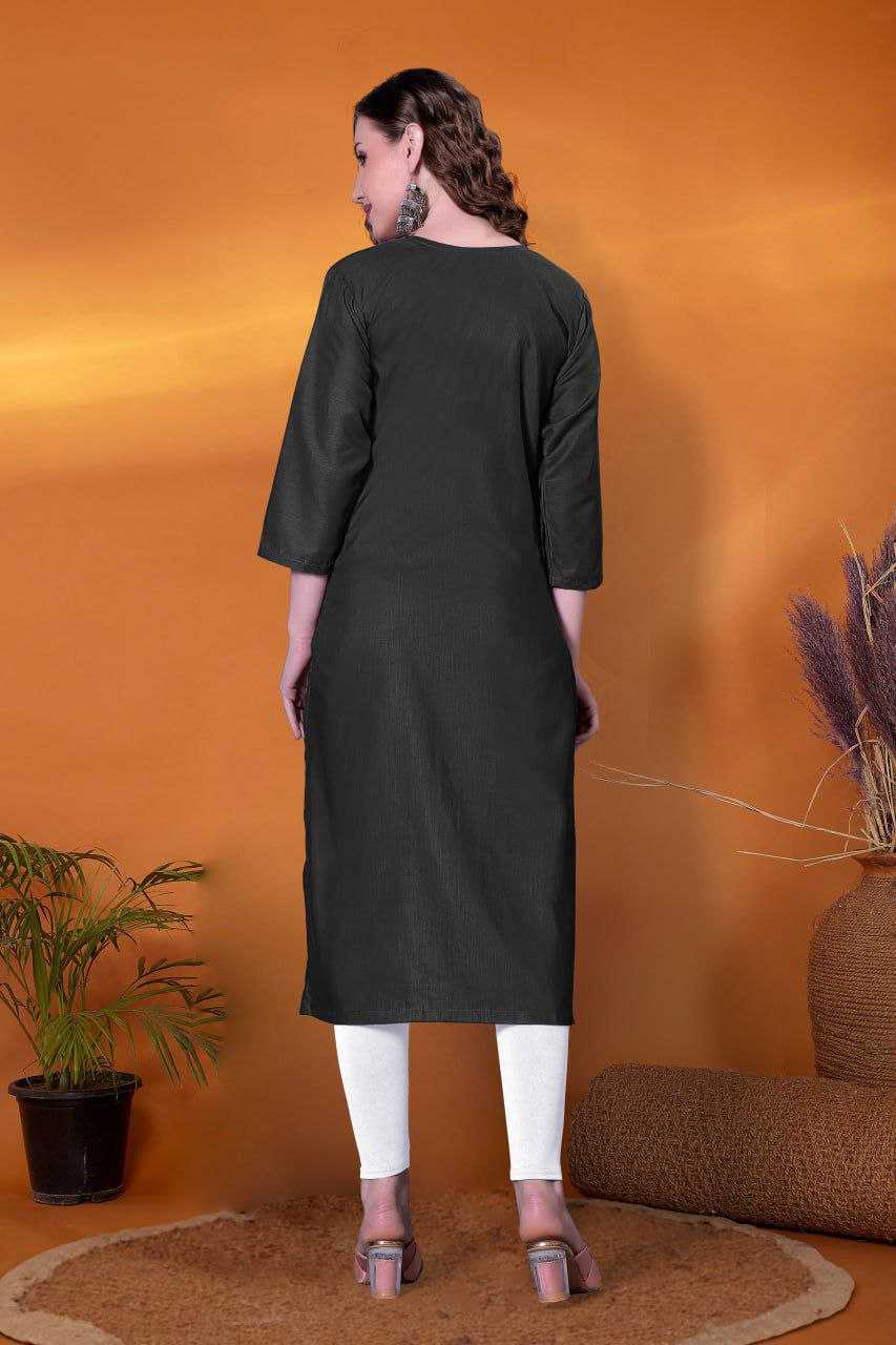 Ynf Slub Reyon KESH517 H7 Kurti Wholesale Casual Kurtis Festive Kurtis Embroidered Kurtis Manufacturer
