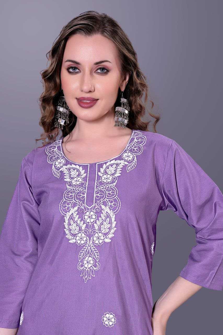 Ynf Slub Reyon KESH517 H7 Kurti Wholesale Casual Kurtis Festive Kurtis Embroidered Kurtis Manufacturer
