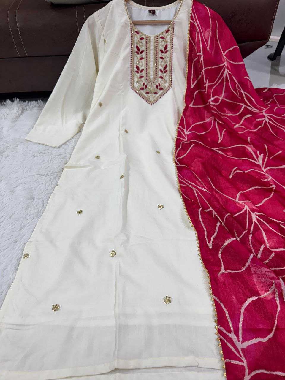 Ynf Slub Reyon KESH517 S1 Suits & Dresses Wholesale Embroidery Suits Party wear suits Manufacturer