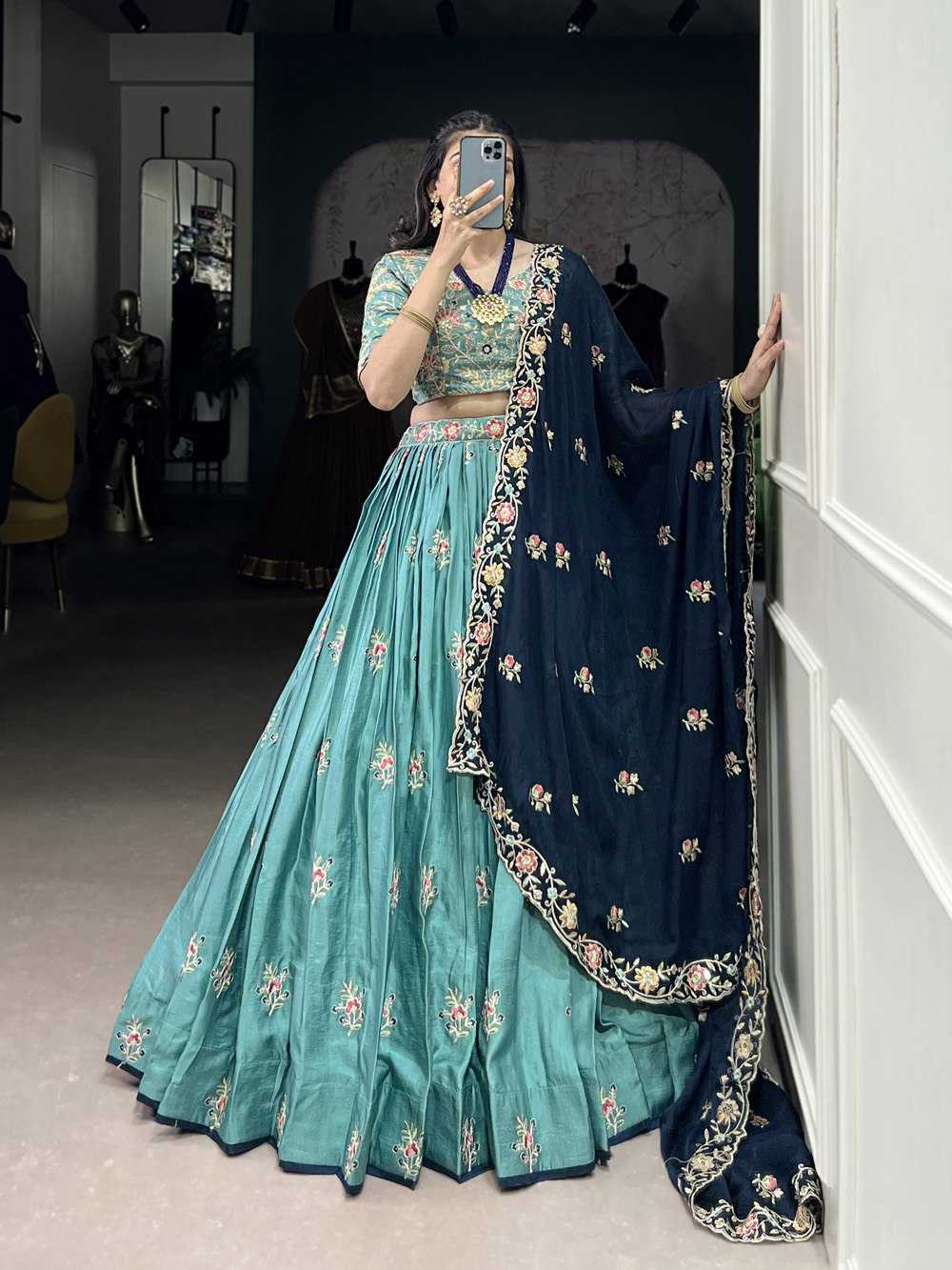 Ynf Slub Silk KESH134 1443 Lehengas Wholesale Fancy Lehenga Traditional Lehenga Embroidered Lehenga Manufacturer