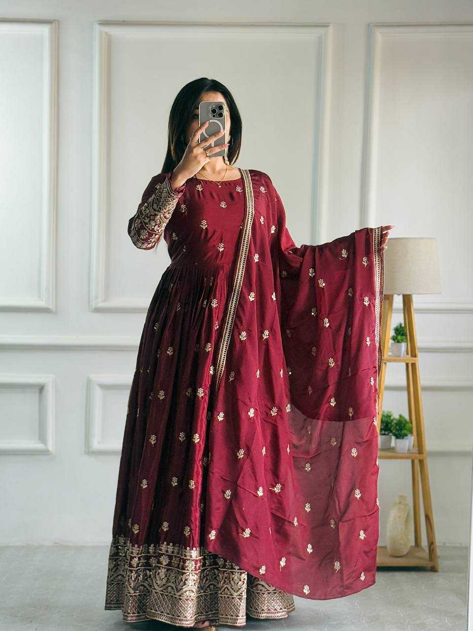 Ynf Soft Butter Silk RIN197 4855 Suits & Dresses Wholesale Sharara Salwar Suits Party wear suits Bridal Suits Manufacturer