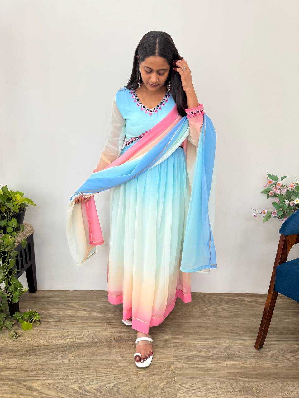 Ynf Soft Cotton KESH513 472 Gowns Wholesale Bollywood Style Gowns Party Wear Gowns Designer Gowns Manufacturer