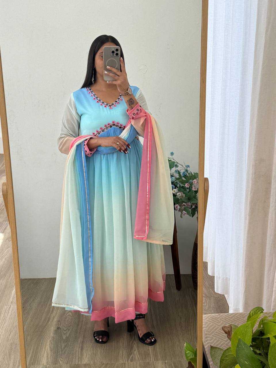 Ynf Soft Cotton KESH513 472 Gowns Wholesale Bollywood Style Gowns Party Wear Gowns Designer Gowns Manufacturer