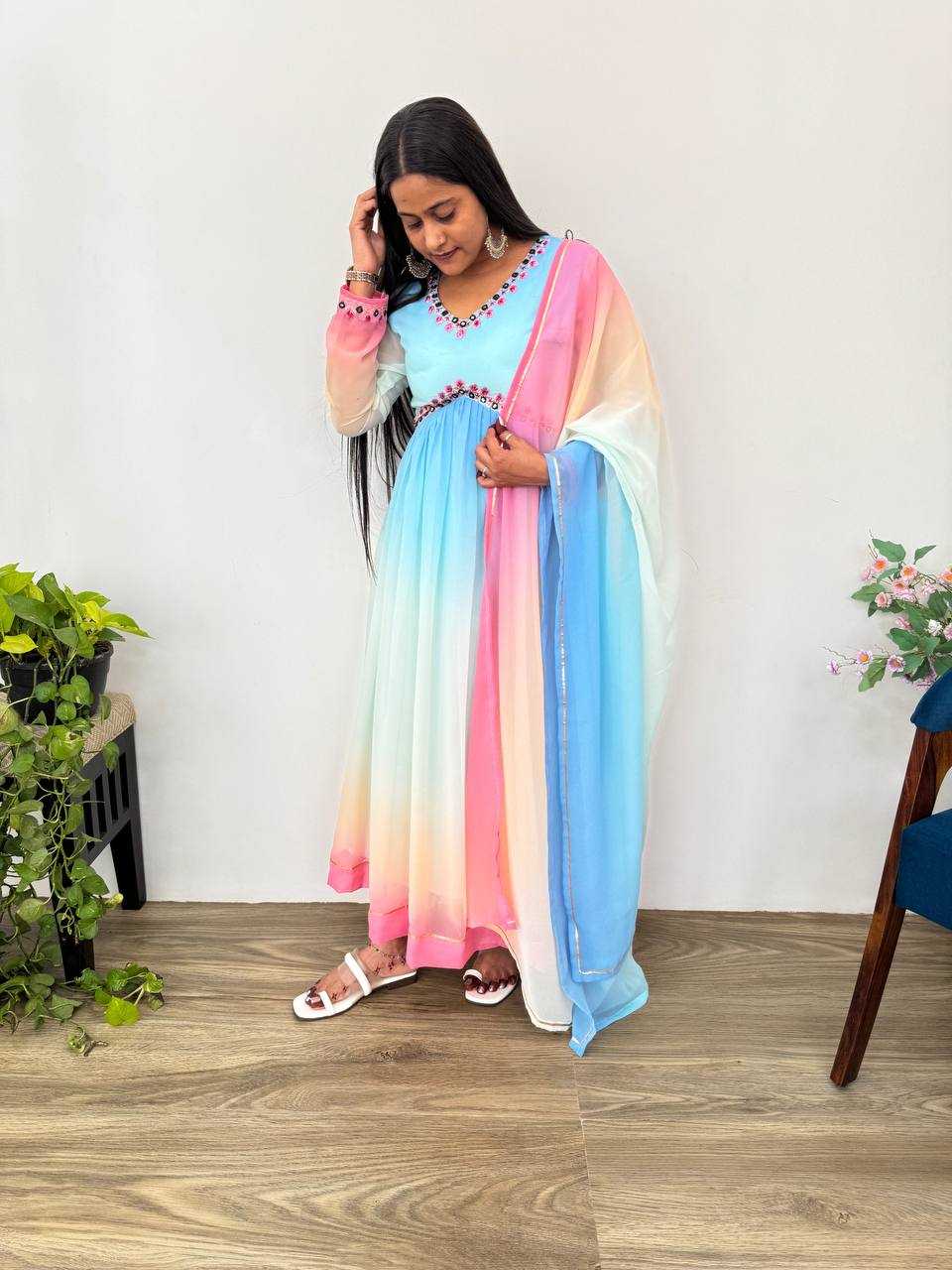 Ynf Soft Cotton KESH513 472 Gowns Wholesale Bollywood Style Gowns Party Wear Gowns Designer Gowns Manufacturer
