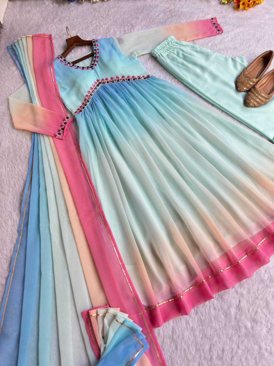 Ynf Soft Cotton KESH513 472 Gowns Wholesale Bollywood Style Gowns Party Wear Gowns Designer Gowns Manufacturer