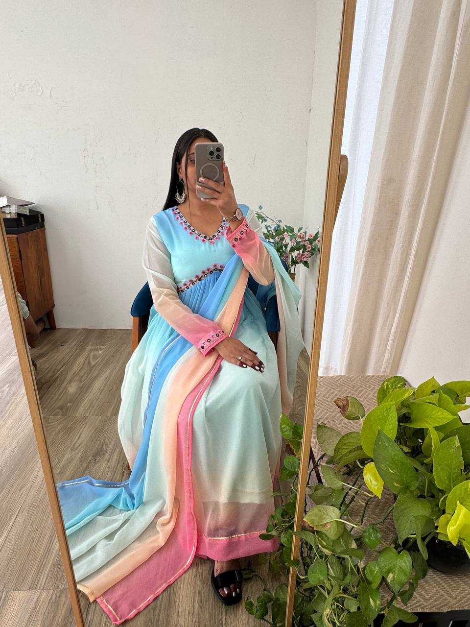 Ynf Soft Cotton KESH513 472 Gowns Wholesale Bollywood Style Gowns Party Wear Gowns Designer Gowns Manufacturer