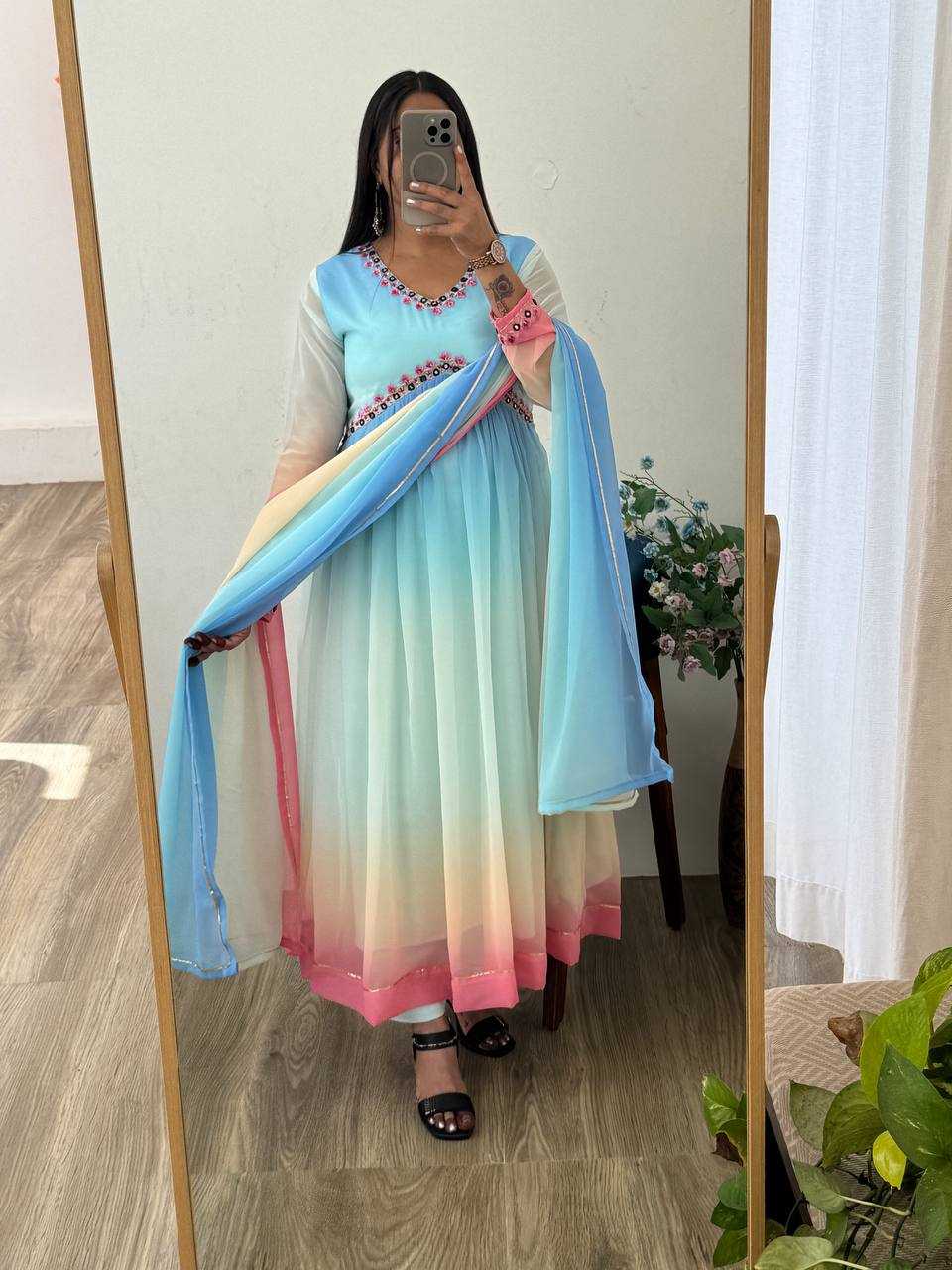 Ynf Soft Cotton KESH513 472 Gowns Wholesale Bollywood Style Gowns Party Wear Gowns Designer Gowns Manufacturer