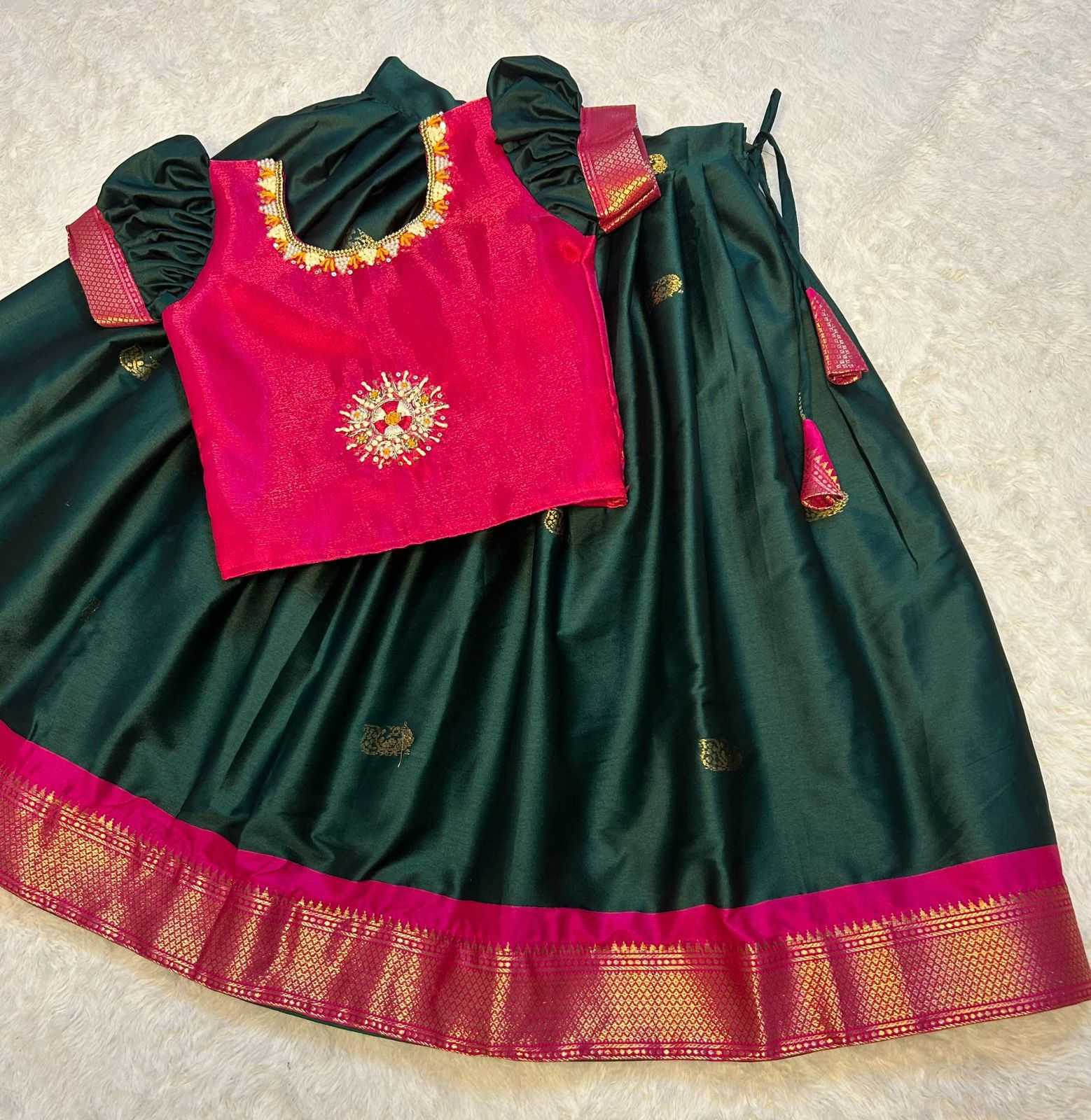 Ynf Soft Cotton KESH493 Zardosi Kids Wear Wholesale Kids Lehenga Kids Lehenga Choli Baby Girl Lehenga Manufacturer