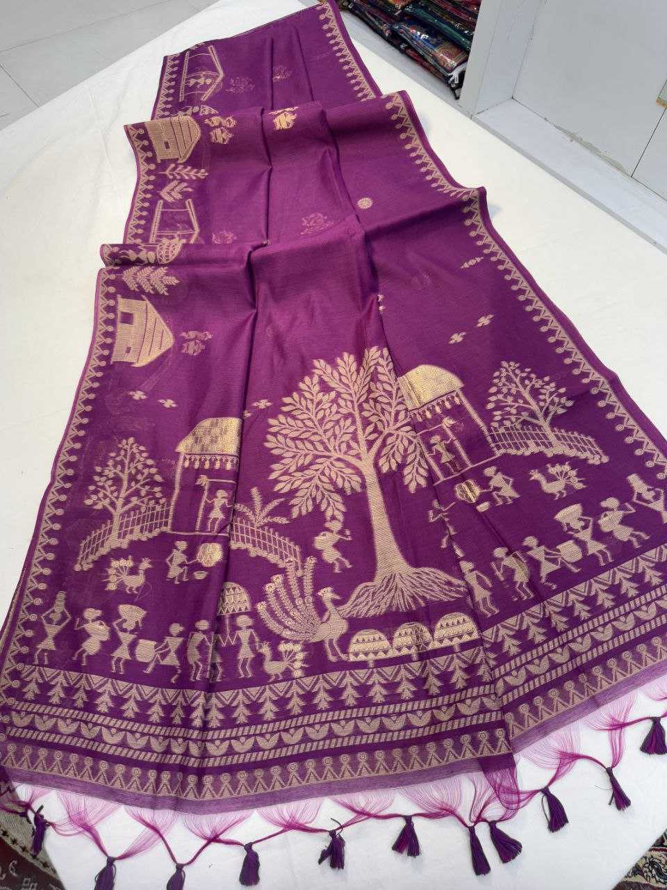 Ynf Soft Cotton KESH505 Devra Cotton 4 Sarees Wholesale Butta Sarees Cotton Sarees Sarees With Blouse Manufacturer