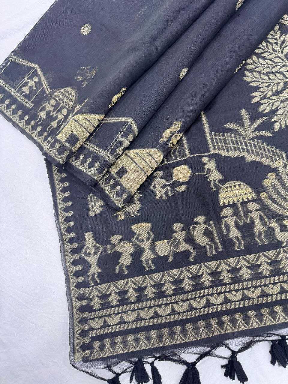 Ynf Soft Cotton KESH505 Devra Cotton 4 Sarees Wholesale Butta Sarees Cotton Sarees Sarees With Blouse Manufacturer