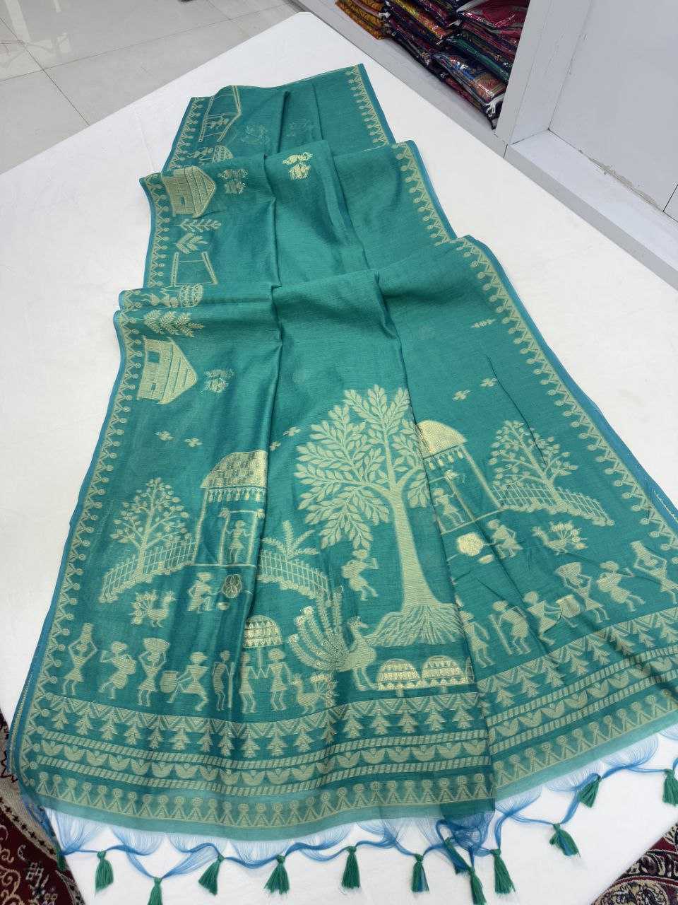Ynf Soft Cotton KESH505 Devra Cotton 4 Sarees Wholesale Butta Sarees Cotton Sarees Sarees With Blouse Manufacturer