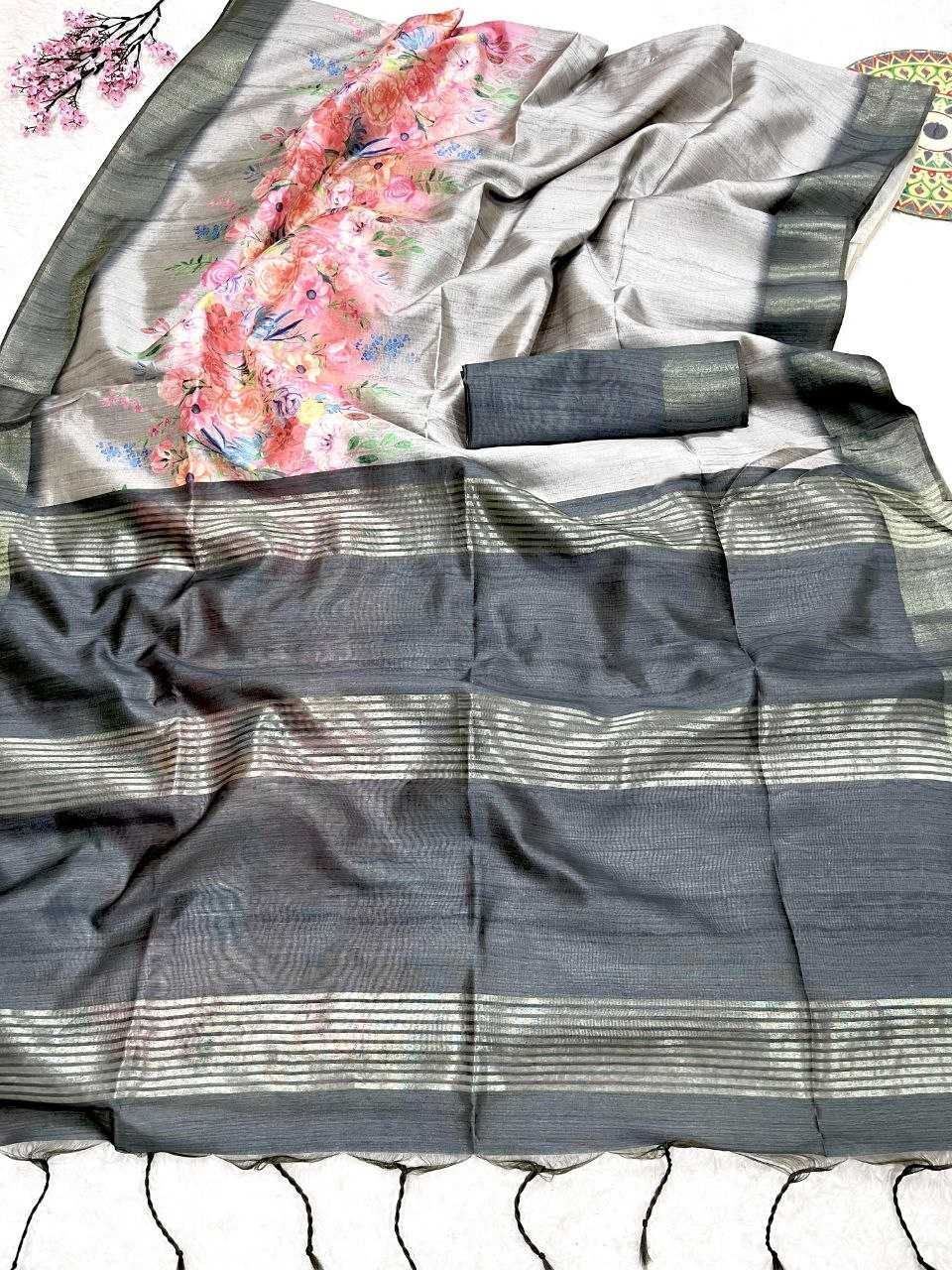 Ynf Soft Cotton KESH505 FLORAL PRINTED SOFT COTTON Sarees Wholesale Printed Sarees Floral Sarees Manufacturer